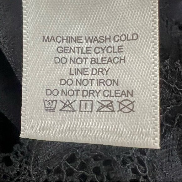 NWT $58 Free People X HAH Got Ur Back Bra Small Black Lace Bralette Adjustable - Picture 7 of 13